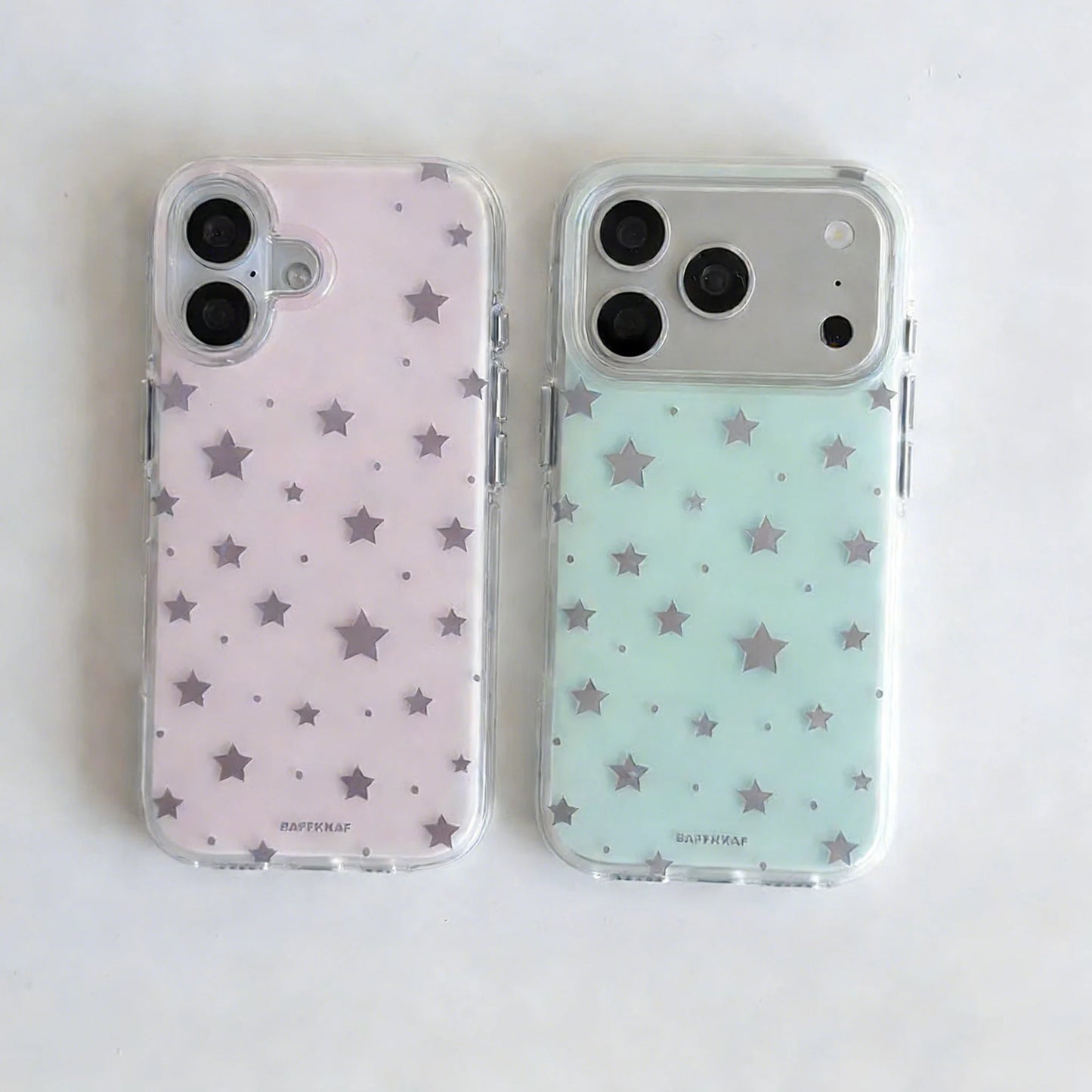 ins wind solid color star Phone Case for iPhone 17e 17 16e 16 15 14 13 12 11 Pro Max Xs XR XSMax Air Plus Feather Texture Cover
