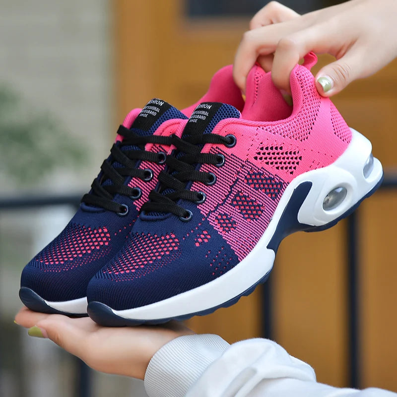 Women Running Shoes Breathable Casual Shoes Outdoor Light Weight White  Sports Shoes Casual Walking Sneakers for Wamen