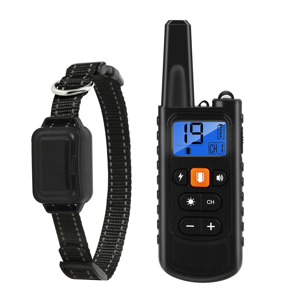 Electric Dog Training Collar 800m Distance Remote Control Dog Trainer rechargeable Dog Collar Anti Barking Collar for Dogs