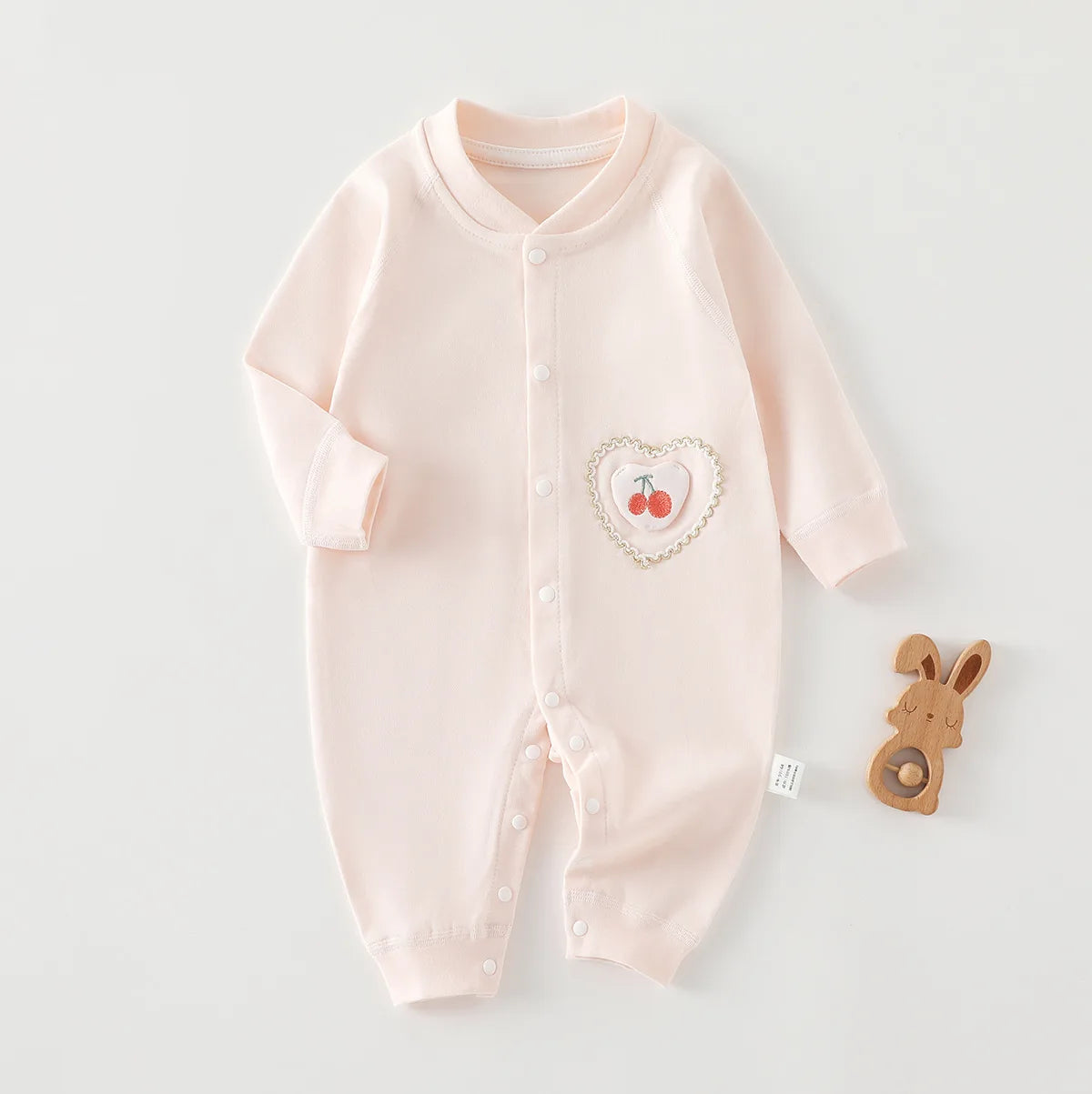 Infant Long-Sleeved Romper Suit Spring/Autumn Pure Cotton Garment Newborn Baby Bodysuit Unisex Baby All-Season Crawling Suit