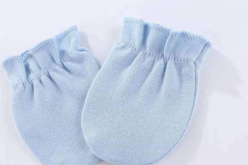 Kiddiezoom 7 Colors Solid Unisex Baby Boy Girl Romper+Burp Cloth+Bib+Hats+Gloves Baby Clothing Sets