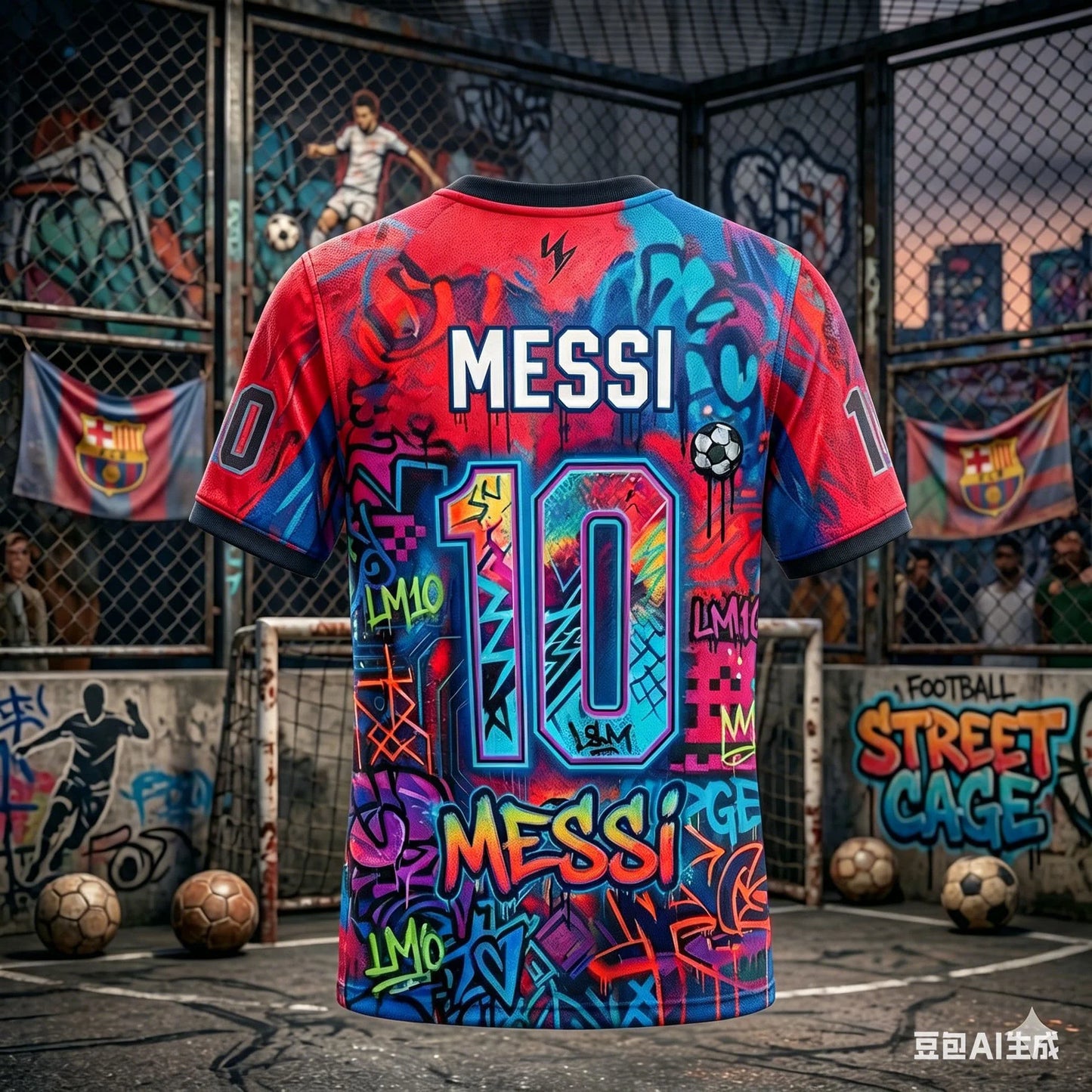 Messi 10 Soccer Jersey Men Breathable Quick Dry Football Shirt Colorful Graffiti Sportswear Fan Edition Training Uniform 2026