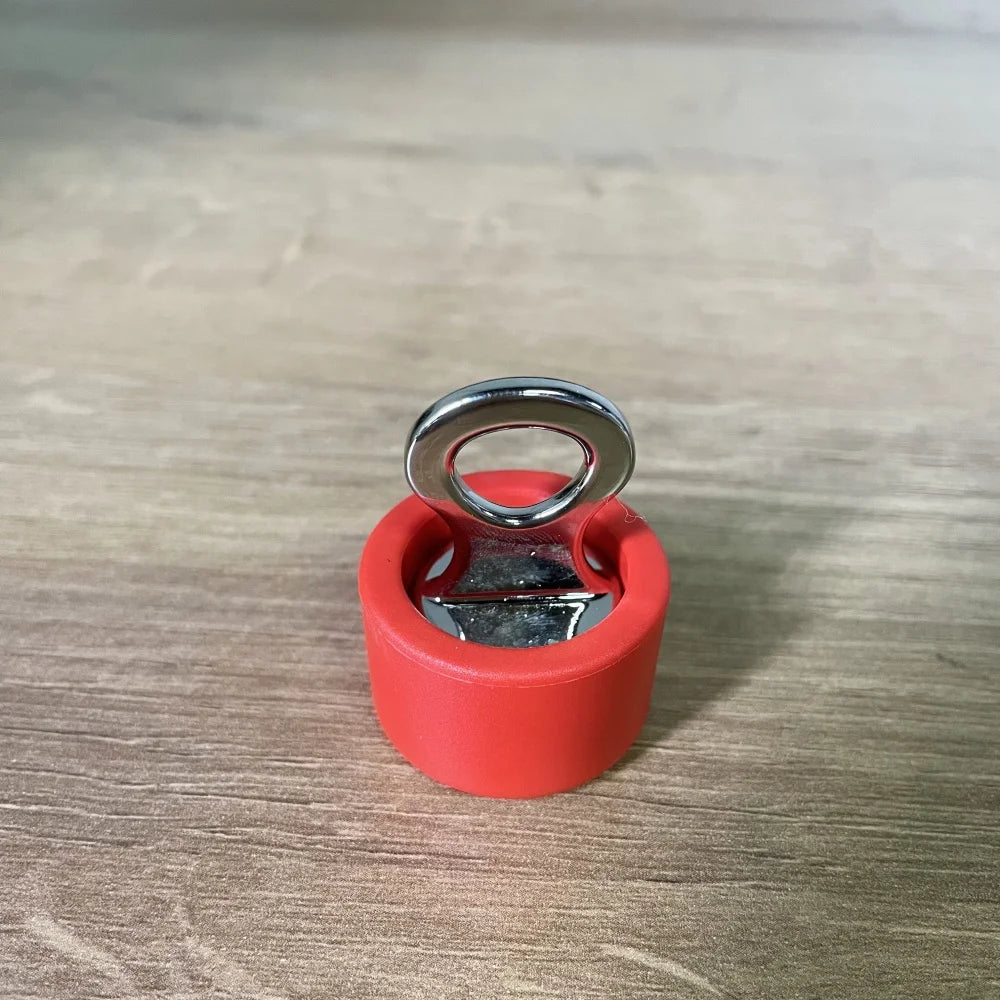 PVC Magnetic Lock White Cap with Stainless Steel Pin Plastic Lock for Restraint Belt Accessories Tools