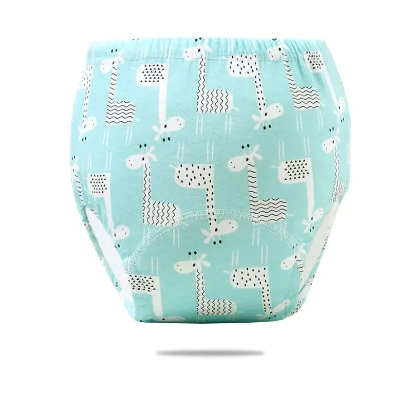 2/3/4/5/8Pc Baby Potty Toilet Training Pants Nappies Cartoon Boys Girls Underwear Cotton TPU WaterProof Panties Reusable Diapers