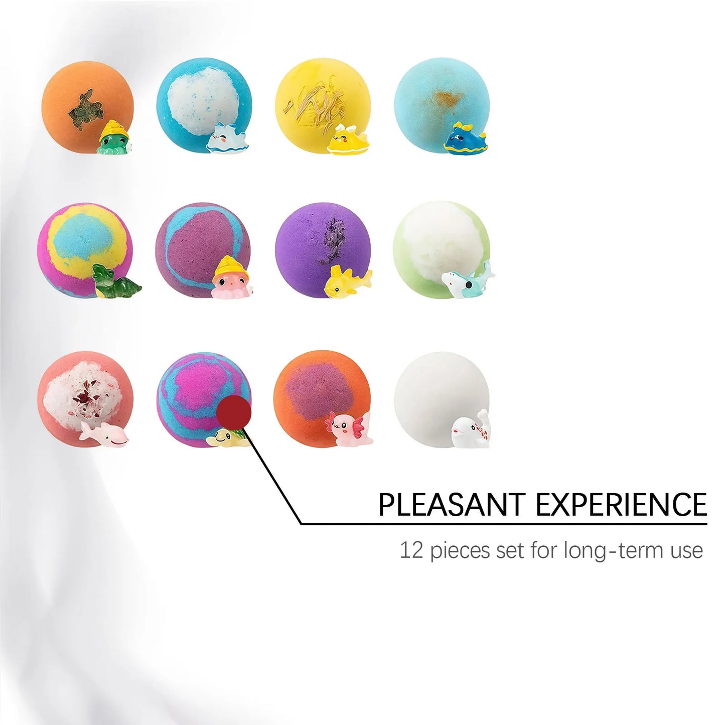 Kid Bath Bombs Inside Hidden Surprise Gentle Cleanse Colorful Rich Bubble Funny Relaxing Kid Bath Toys Children Shower Gift Set