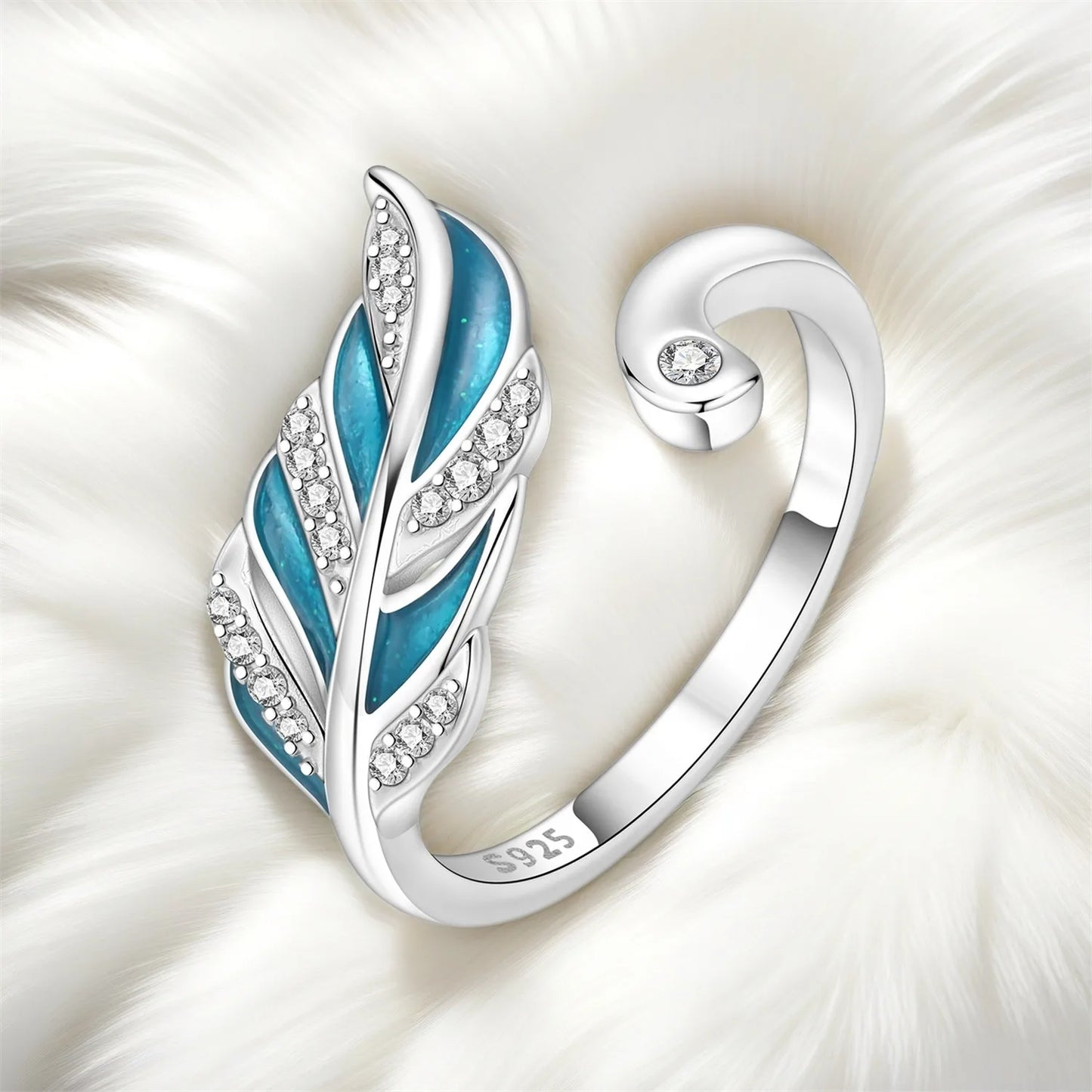 Original 925 Sterling Silver Zircon Bone Balloon Dog Adjustable Open Ring Fine Jewelry Luxury Gift for Women Birthday Party 2026