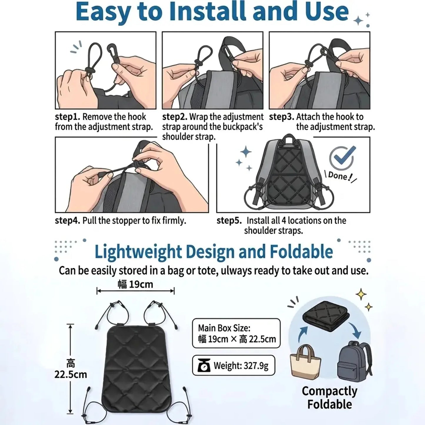 Summer cooling essential: PCM backpack ice pad, student backpack ice pad, 28-degree phase change ice