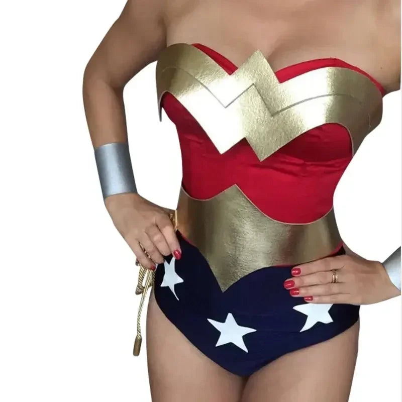 Halloween Costume Vintage Wonder Girls Costume adult woman Cosplay Princess Diana Princess