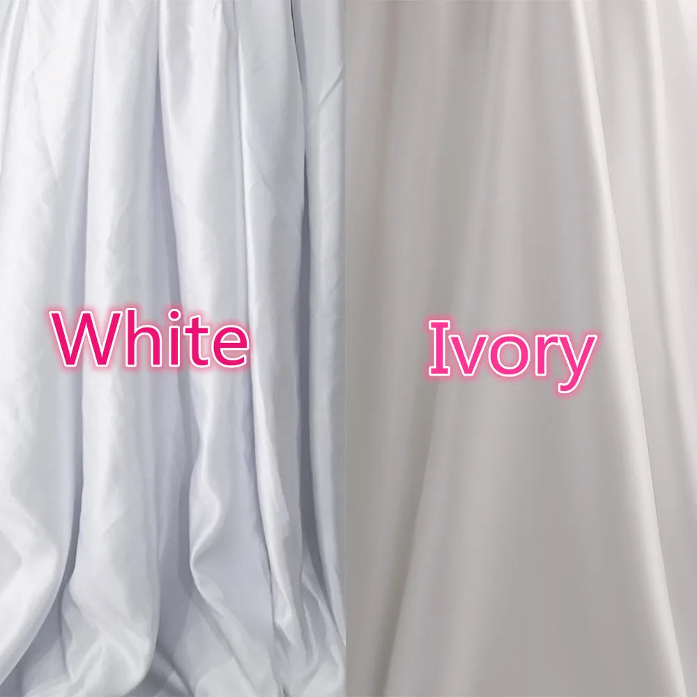 Satin Wedding Dress Muslim Bridal Dresses Customized Long Sleeve Sweep Train A Line Bride Gown Robe Mariee Vestidos De Novia