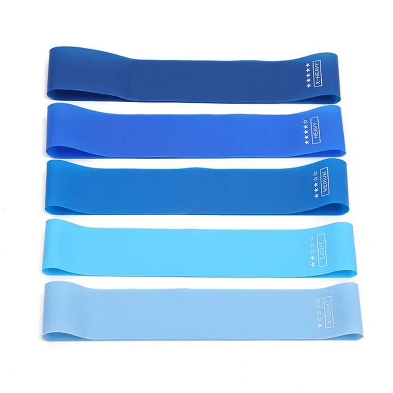 TPE Resistance Bands Rubber Loop Bands 5Pcs Rubber Loop Strength Training Workout Expander Yoga Gym Equipment Pilates Portable