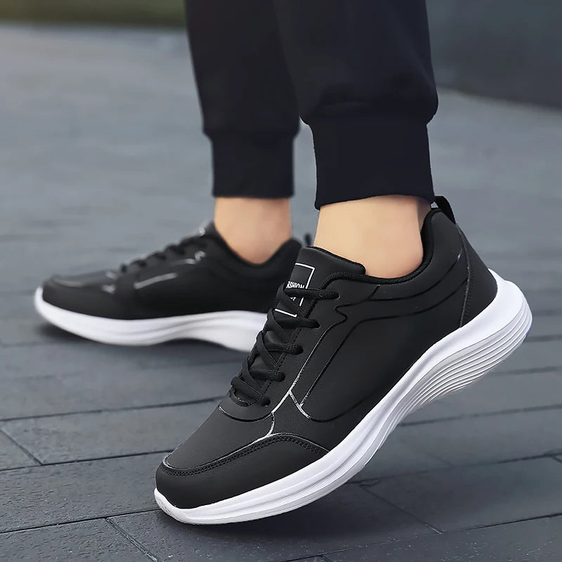 2024 New Sneakers Men Casual Shoes Comfotable Lightweight Men High Quality Running Shoes Outdoor Waterproof Leather Sport Shoes