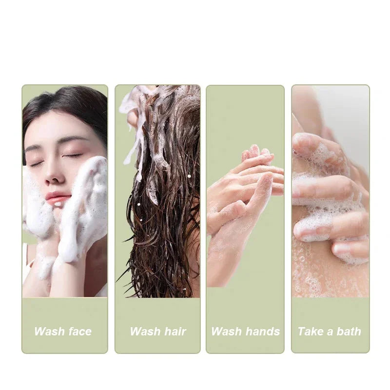 China‘s Heritage Lanolin Soap Dual-Sided foam Face & Body Cleanser gentle Moisturizing Exfoliating Sheep Fat Soap All Skin Care