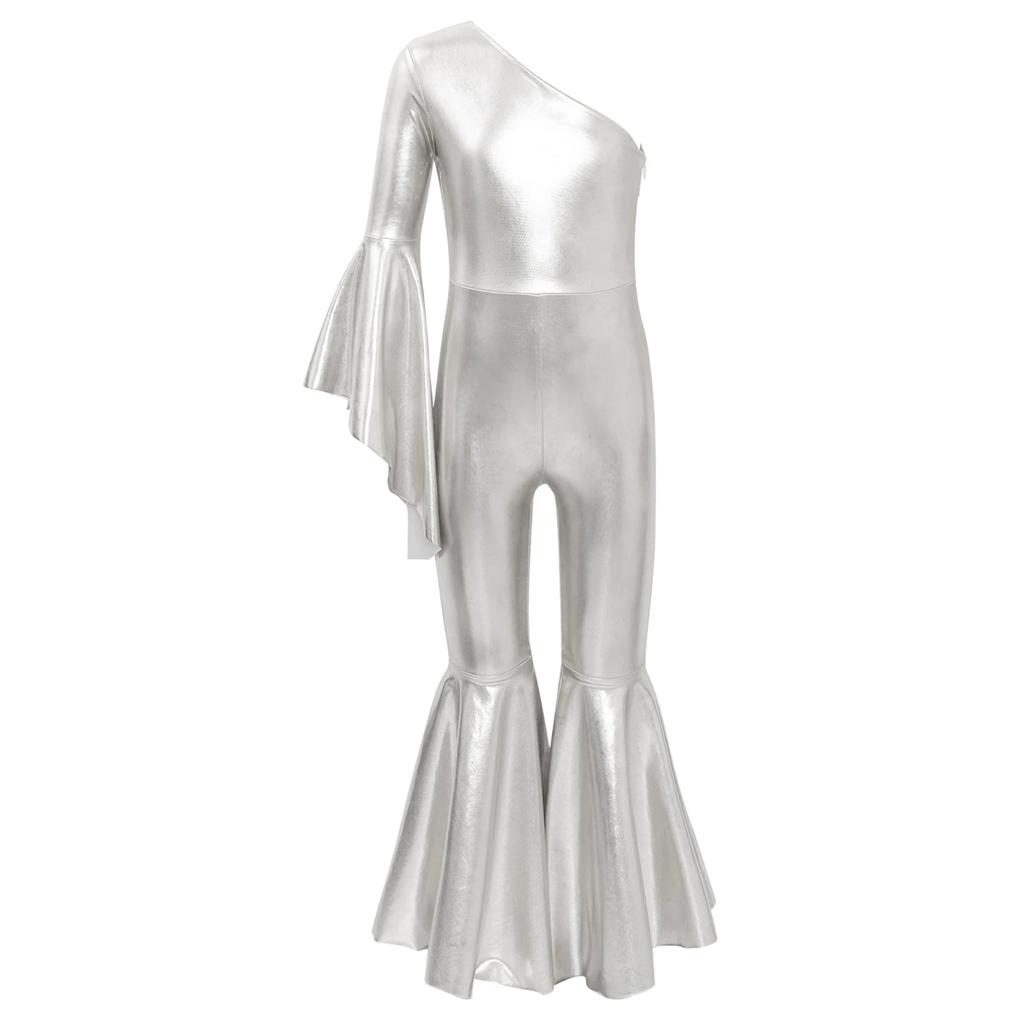 Kids Girls Hippie Halloween Costume Tassels Unitard Bell-bottom Long Pants Bodysuit Jumpsuit Disco Dance 60s 70s Rave Party Wear