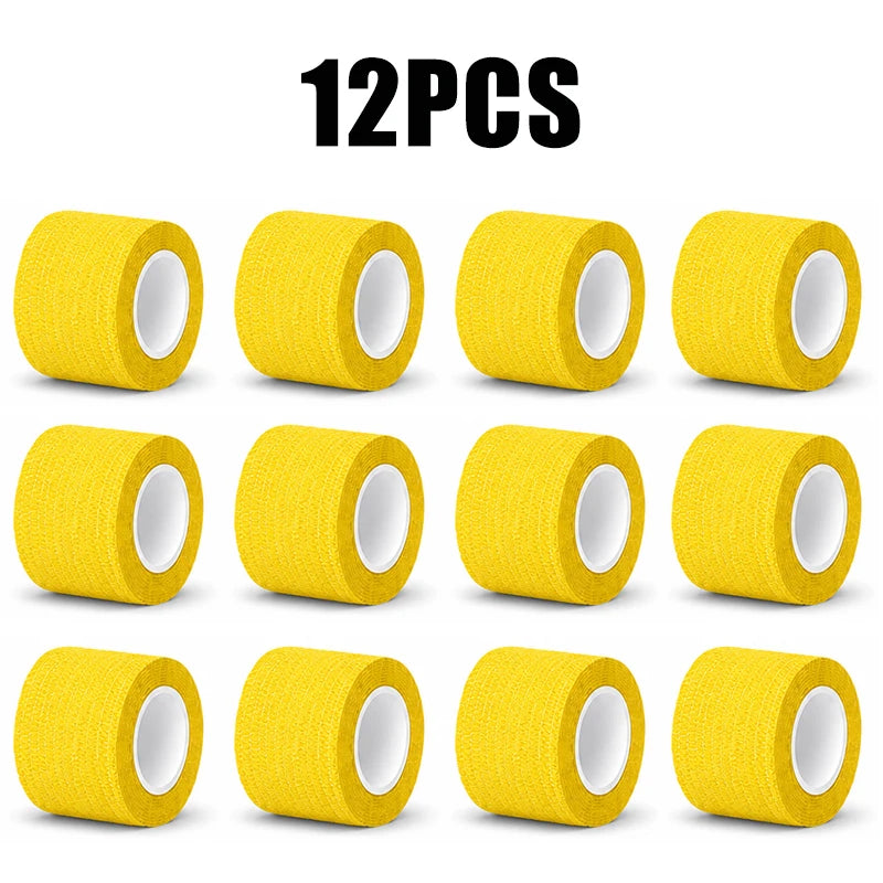 12/6/3pcs Tattoo Grip Cover Wrap Tape Self-Adhesive Breathable Elastic Bandage Waterproof Athletic Bandage Wraps Accessories