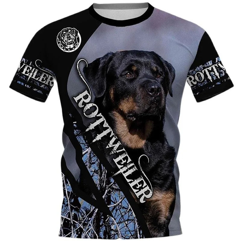 Cute Pet Dog Cane Corso Dog T-Shirts For Men 3D Print Men And Women Short Sleeve Casual Tee Tops Hip Hop Round Neck Men Tshirt