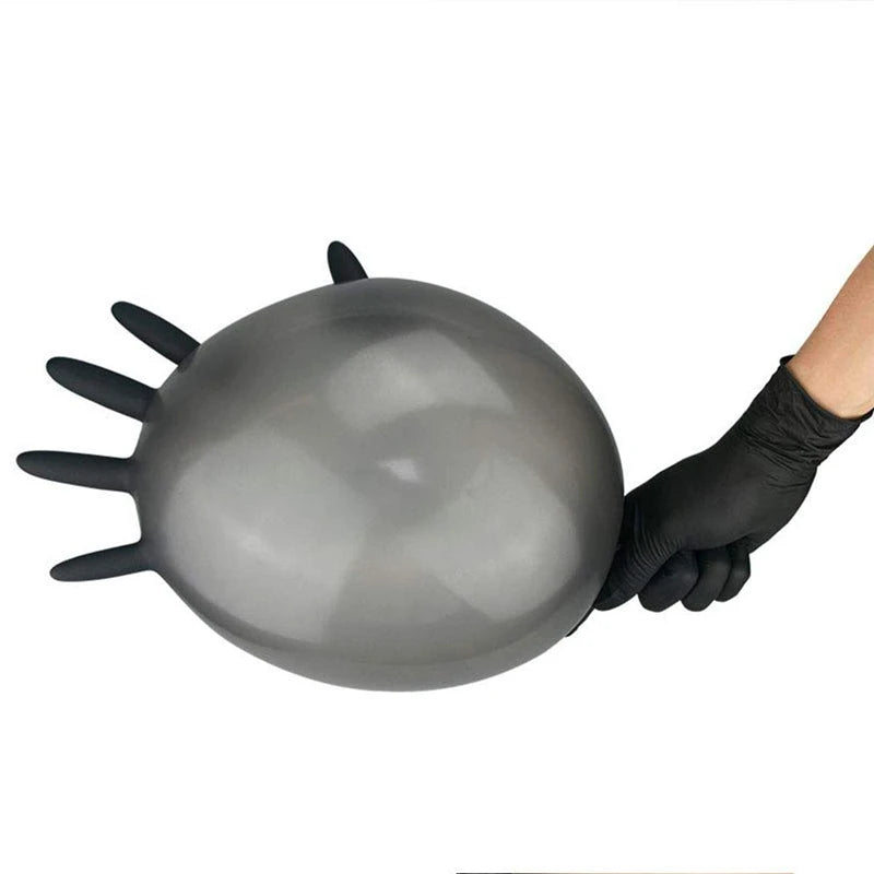 20/50/100PCS Black Nitrile Gloves Disposable Latex Free Household Gloves for Kitchen Cleaning Industrial Beauty Tattoo Gloves