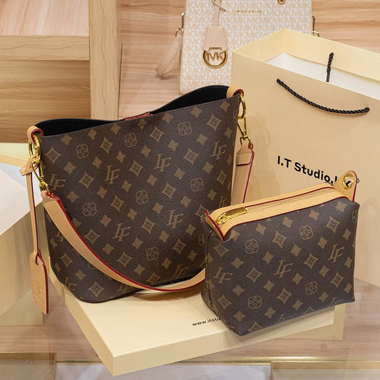 Luxury Elegant Diaper Bags For Women Simple Designer Leather Tote Bag Vintage Minimalist Fashionable Commuter