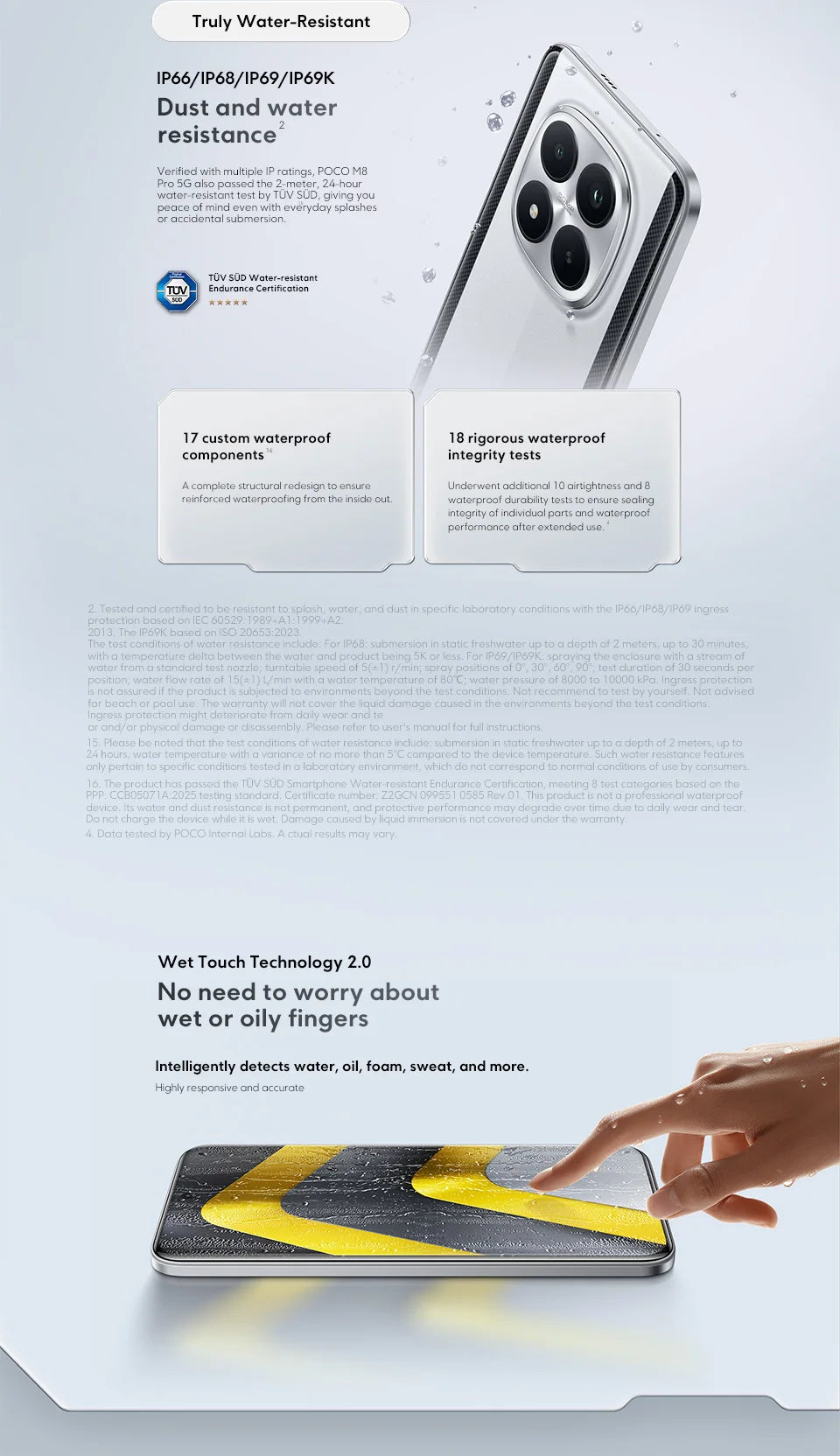 Mobile Phones POCO M8 Pro 5G Global Version Snapdragon 7s Gen 4 6.83' 1.5K 120Hz Display 6500mAh Battery 100W NFC