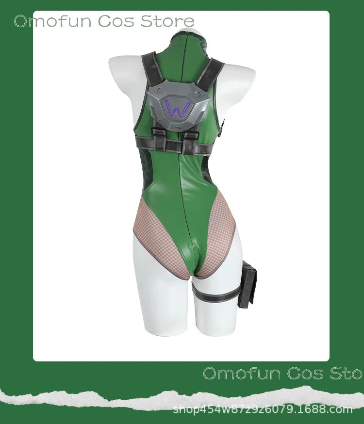 Halloween Costume OW Street Collaboration Cammy Fighter Widowmaker Cosplay Costume Game Character Outfit Halloween Sexy Christma