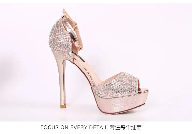 Platform High Heels Pumps Women Shoes 2022 Women Heels Sandals Wedding Shoes Sandalia Feminina 12 CM Heels