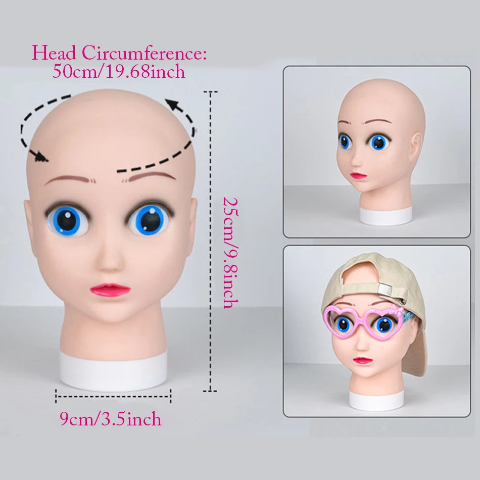 Mannequin Head Wig Stand With Adjustable Wig Tripod Stand Holder For Wigs Making Display cosmetology supplies hairdressing head