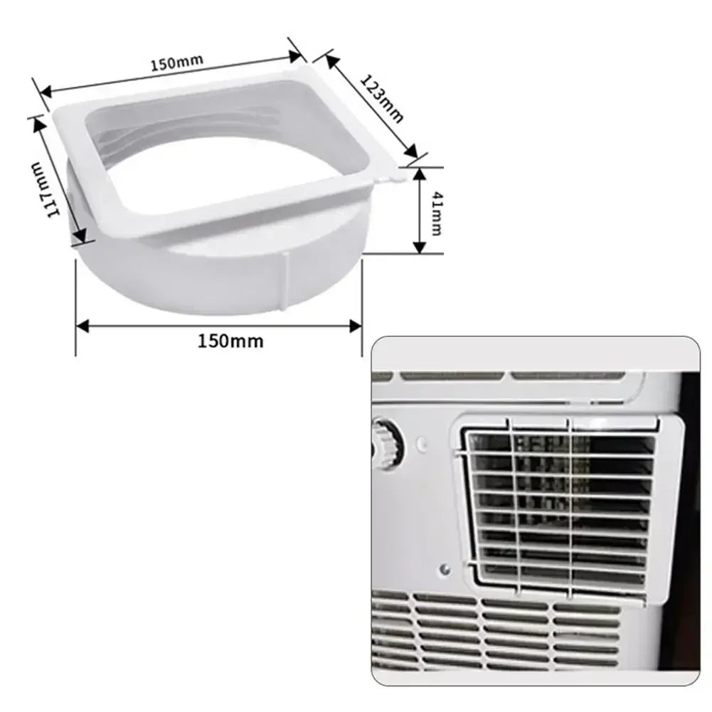 Exhaust Hose Connector Pipe Interface For Portable Air Conditioner Units Designed For 15 Cm Diameter Exhaust Outlets