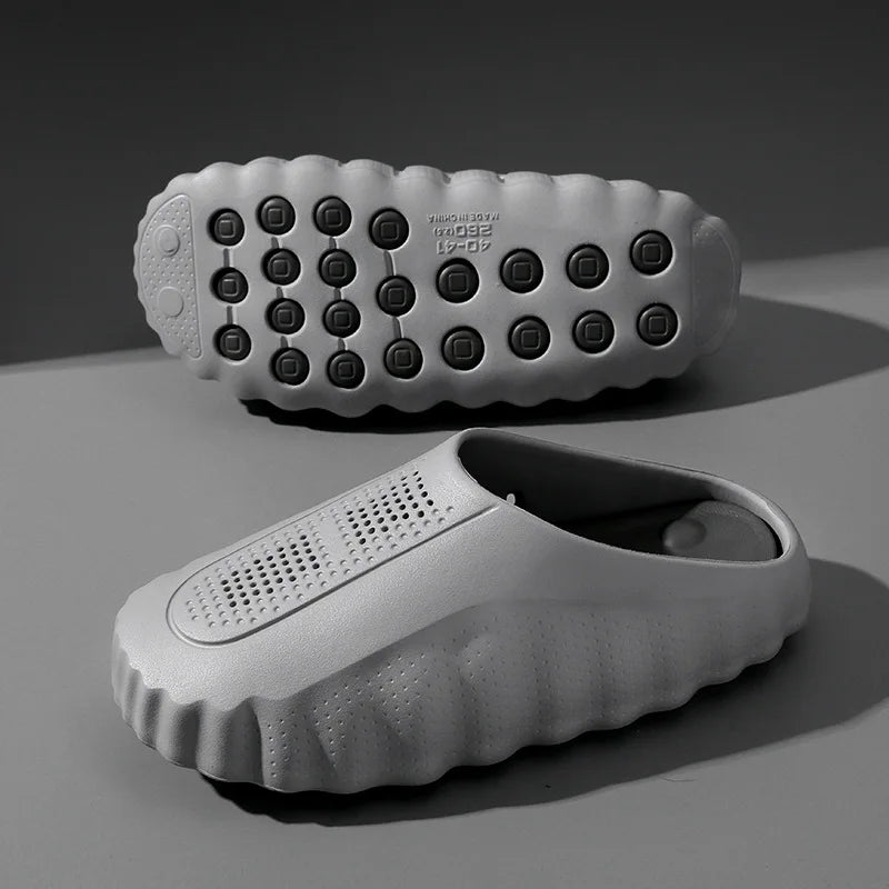 Unisex  Slippers, Ultra Soft EVA Non-Slip House Shoes with Massage Sole, Breathable Closed Toe Slides for Indoor Outdoor