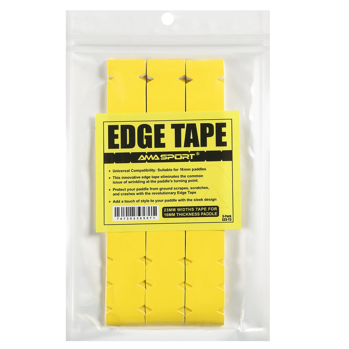 AMASPORT Pickleball Paddle Protection Tape 20mm/23mm/26mm  for 13mm/16mm/19mm Paddle-Navy Blue-Pickleball Edge Euard Tape