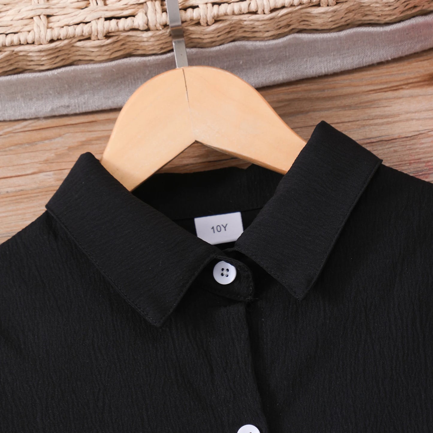 Teen Girl Dress Summer Black Retro Short Sleeve Children Dresses Fashion Girl Costume Party Big KIds Outfit 7 8 9 10 11 12Yrs