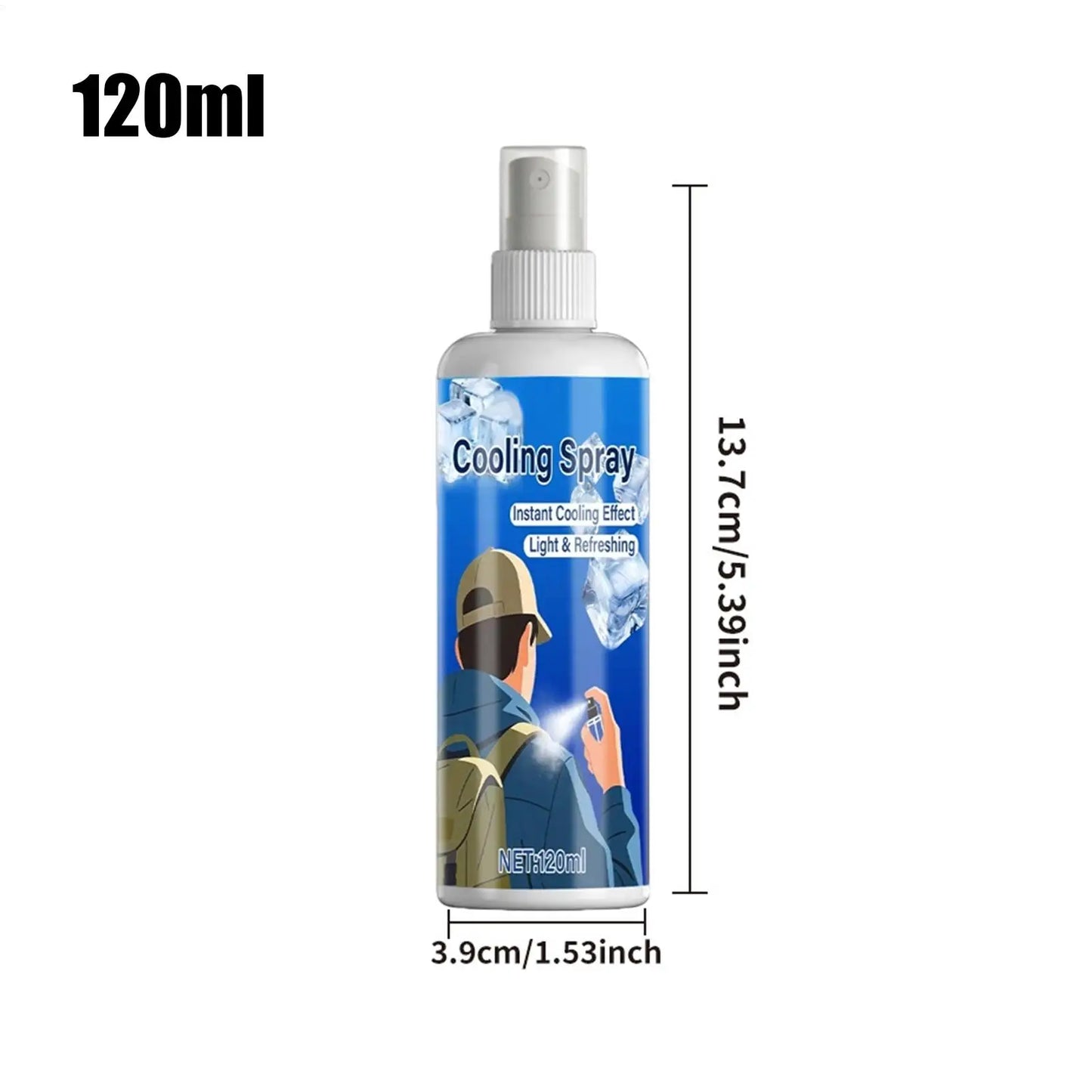Cool Spray For Summer Household Instant Cooling Spray Natural Plant Extracts Cooling Artifact For Camping Outings Traveling
