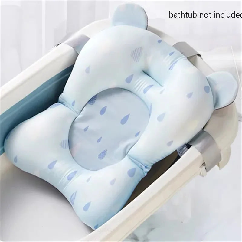 Baby Bath Seat Support Mat Shower Safety Tub Pad Newborn Bathtub Recliner Infant Anti-Slip Soft Comfort Body Cushion Baby Stuff