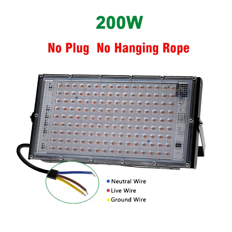Full Spectrum LED Grow Lights 50/300W Plant Lamp Indoor Plants Phyto Lamp Greenhouse Hydroponic Plant Vegetable Growing Lamp