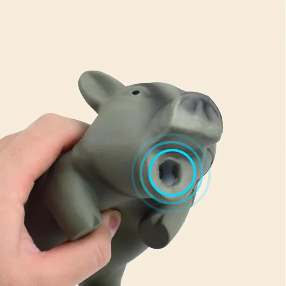 Pet Tooth Cleaning Products Latex Piggy Dog Toys Whistle Grunt Bite Resistance Chewing Squeak Interactive Toy Dog Accessories