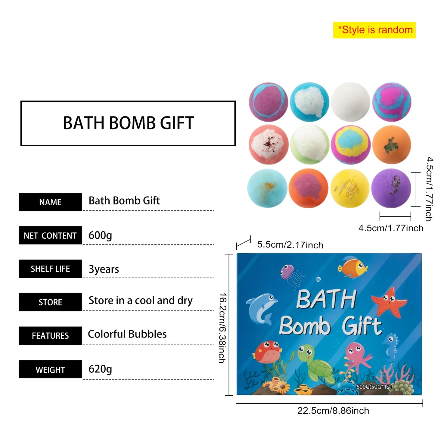 Kid Bath Bombs Inside Hidden Surprise Gentle Cleanse Colorful Rich Bubble Funny Relaxing Kid Bath Toys Children Shower Gift Set