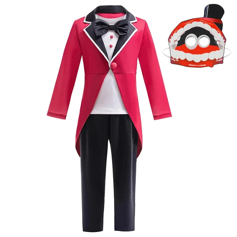The Amazing Digital Circus Cosplay Costume Halloween Cartoon Circus Pomni Jax Ragatha Caine Jumpsuit Outfits Party Outfit