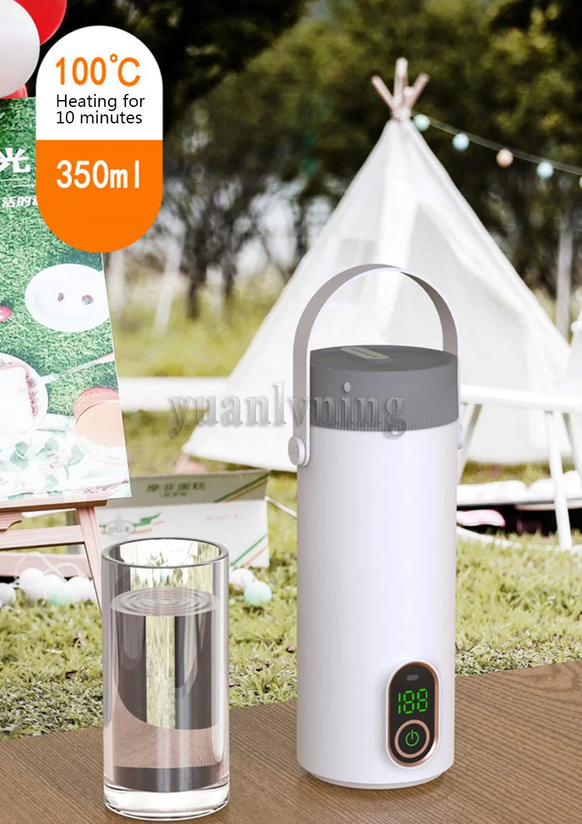 Multifunction Portable Wireless Electric Kettle Thermal Boiling Cup for Travel Water Boiler Temperature Control Thermos Warmers