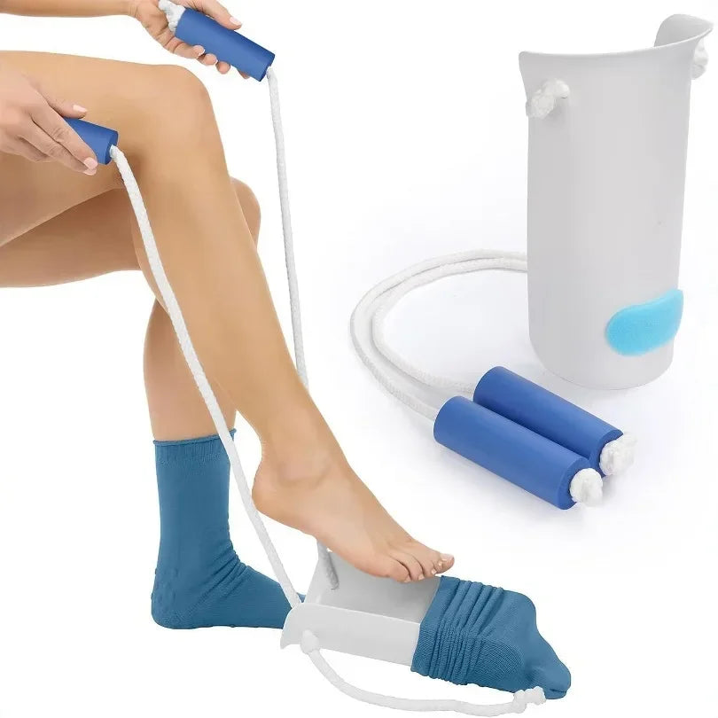 Portable Sock Aid Helper No Bending Stocking Puller Easy Wear Sock Wearing Assist Tool