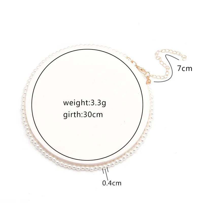 Elegant Big White Imitation Pearl Beads Choker Clavicle Chain Necklace For Women Wedding Jewelry Collar New Wholesale Dropshippi