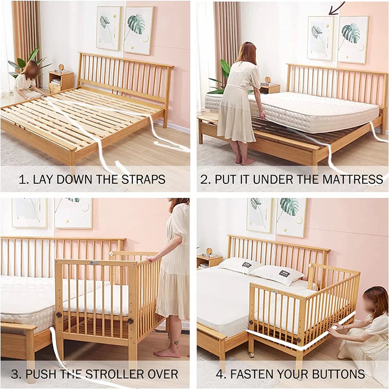 1PC Bed Connector Mattress Strap Belt Sheet Baby Fixing Fasteners Holder Crib Bridge Ropes Straps Twin Connecting Twins Fixation