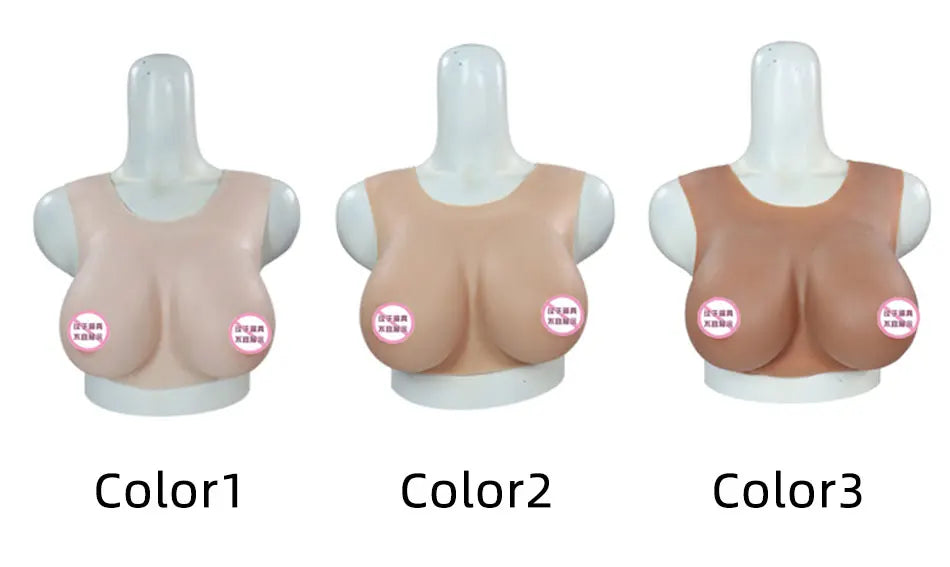 Cosplay Chest Silicone Breast Forms Huge Fake Boobs Transgender Drag Queen Shemale Crossdresser Artificial Breasts Shemale