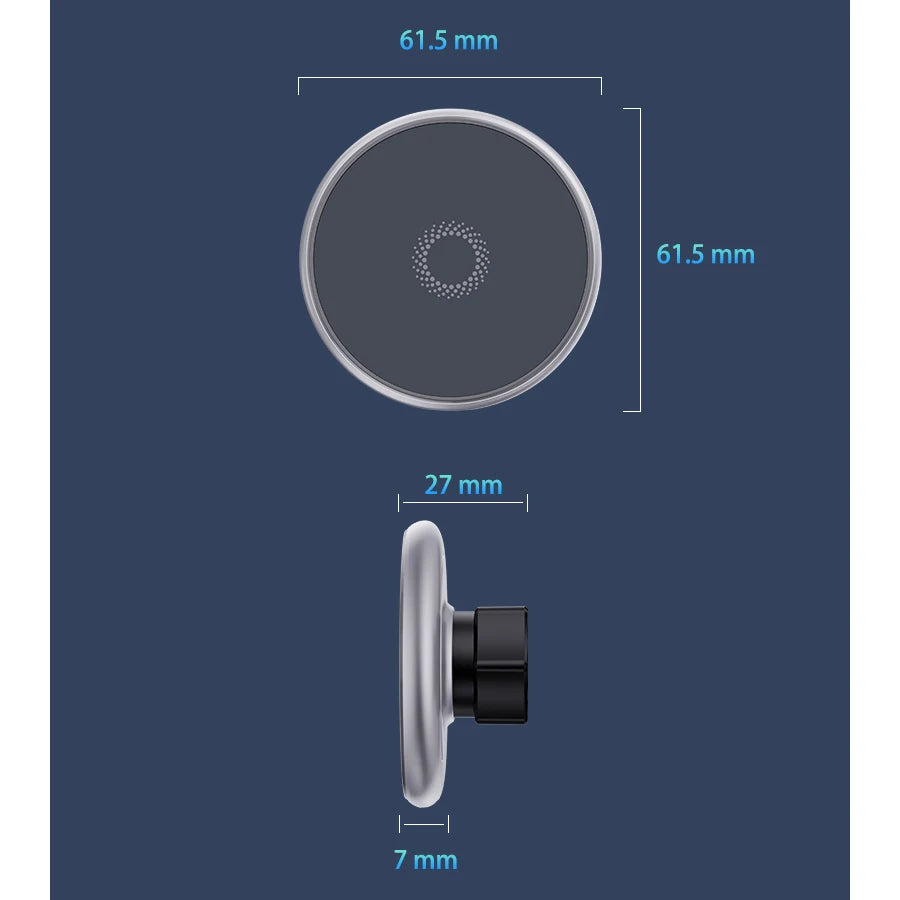 For Ford Fiesta MK8 2017-2020 2021 2022 Car Phone Holder Fixed to Screen Car Magnetic MagSafe Wireless Charger Mount Accessories