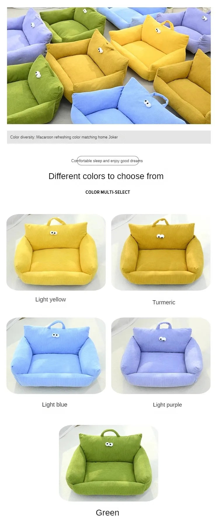 Cushion Winter Bed Puppy Special Sofa Kennel Winter Warm Pet Internet Celebrity Cat Nest Small Dog Dog Sleeping Mat