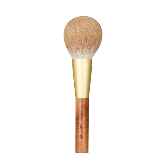 Professional Handmade Makeup Brushes WJ02 Soft Vintage Snow Fox Hair Round Face Powder Brush Yakusugi Wood Handle Make Up Brush