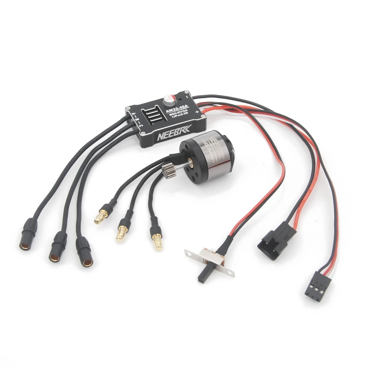 1/12 RC MN Car MN82 MN99 MN168 MN78 Upgrade Kit 2322 2600KV 3500KV Brushless Motor AM32 45A ESC SM3.0/T Plug Model DIY Parts
