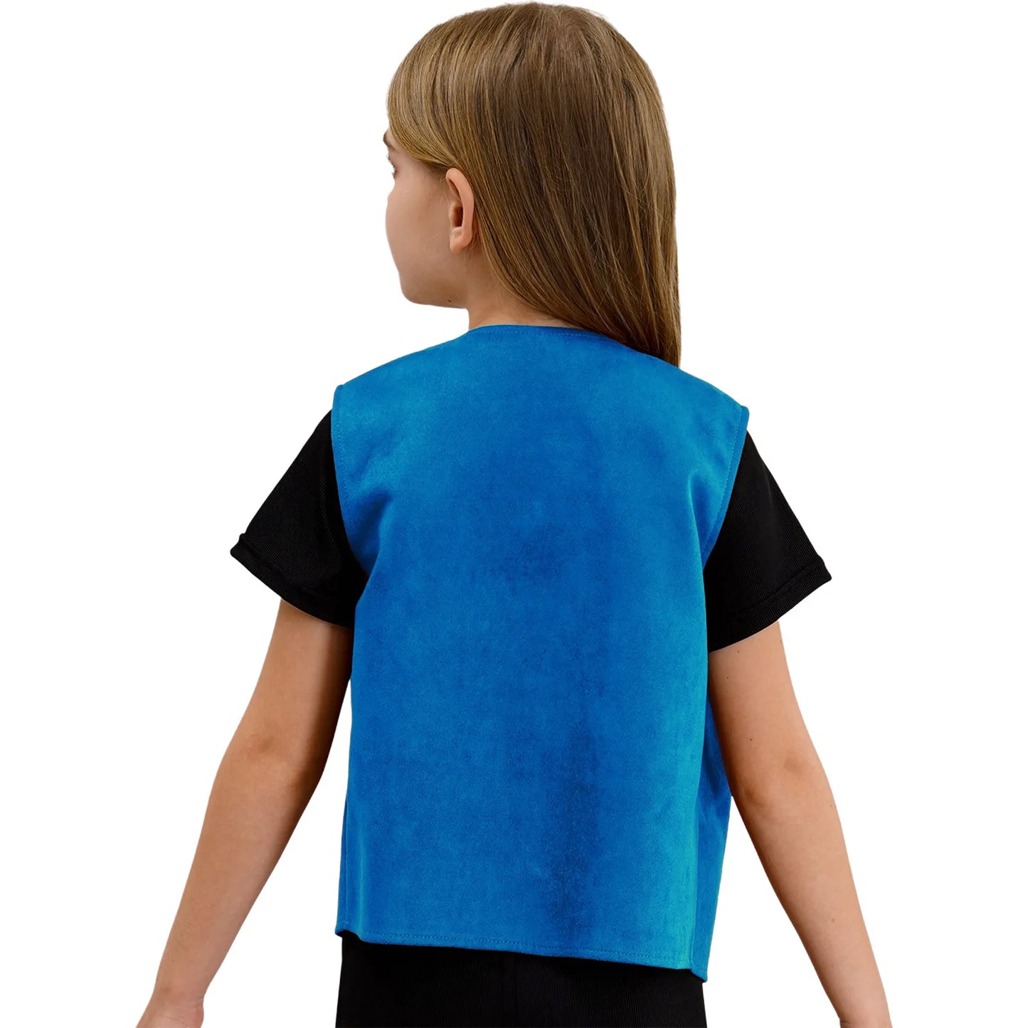 Kids Girl Boy Fringed Vest for Carnival Theme Party Tassels Top Open Front Waistcoat Child Halloween Western Cowboy Costumes