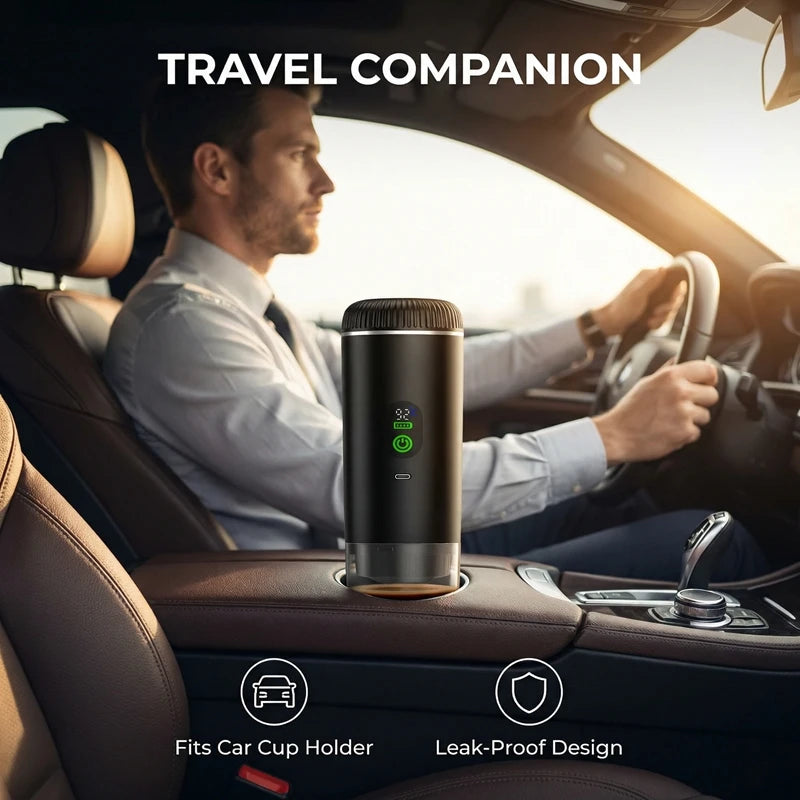 Portable Coffee Maker,3-in-1 Espresso Machine for Travel 20 bar Mini Coffee Maker Compatible with Ground Coffee & Capsule