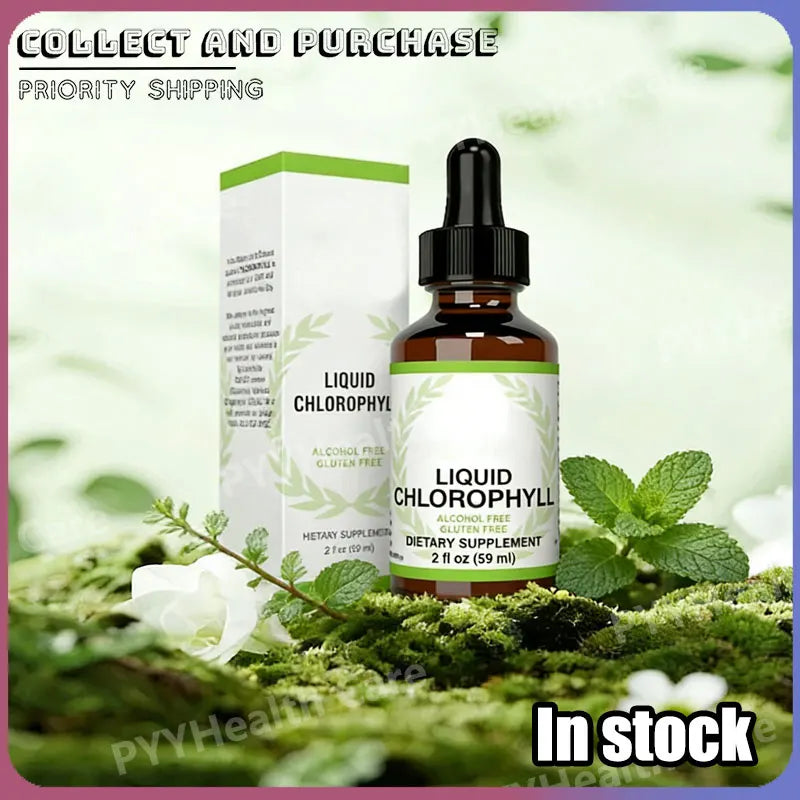 Mint Flavor Chlorophyll Liquid Chlorophyll Energy Supplement Natural Chlorophyll Deodorant Extra Strength Effective Sleep Aid