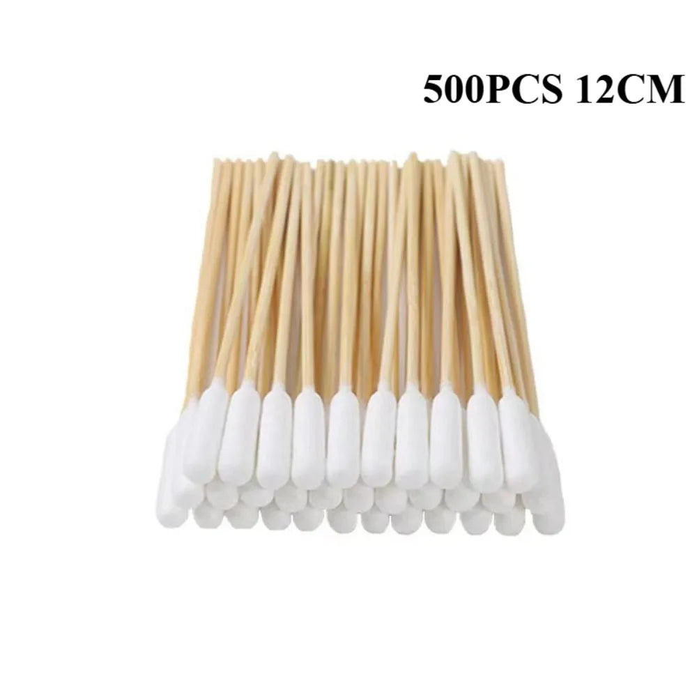 100/300/500Pcs PetEar CottonBuds Animal Cotton Swab Sticks Cotton Buds For Cat Dog Ear Wax Removaltattooclean,Tattooaccessories