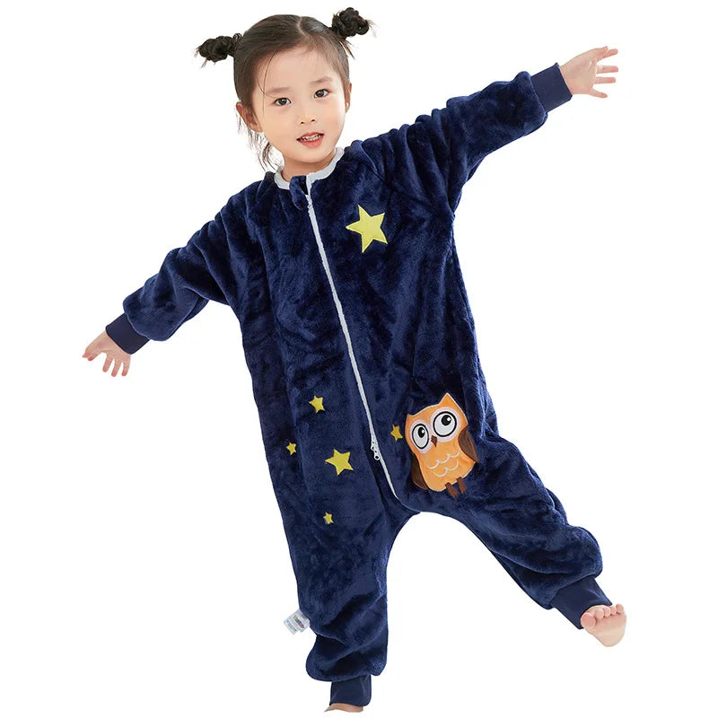 Kids Animal Dinosaur Kigurumi Costume Cosplay Cartoon Jumpsuit for Children Halloween Christmas Girls Boys Hooded Pajamas Onesie