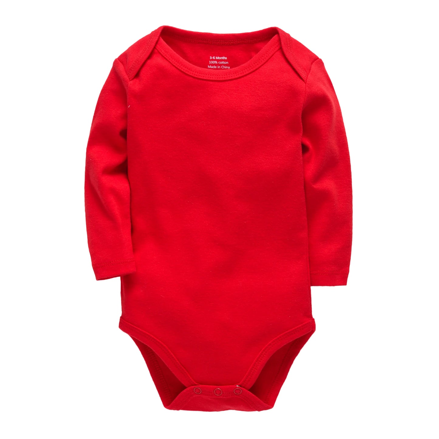Honeyzone 3PCS/Sets Red Unisex Baby Bodysuit Loungewear Soft Long Sleeve Cotton One-Piece Jumpsuit Newborns Baby Clothing Babies